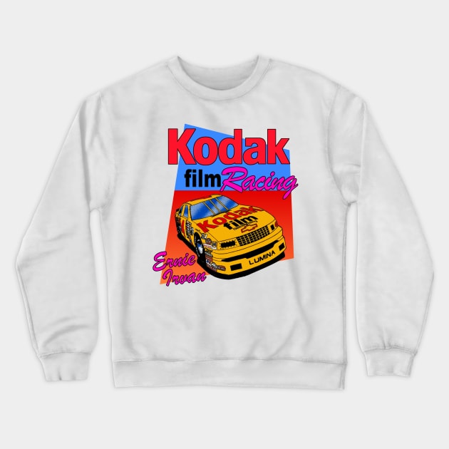 Ernie Irvan Kodak Retro Nascar Design Crewneck Sweatshirt by Reno27Racing